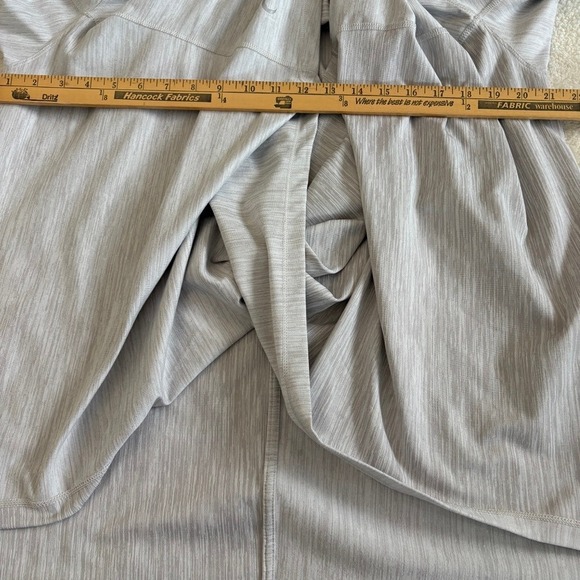 Zyia Active Light Gray‎ Heathered Twist Front Coverup Long Sleeve Women's XS - Picture 5 of 8